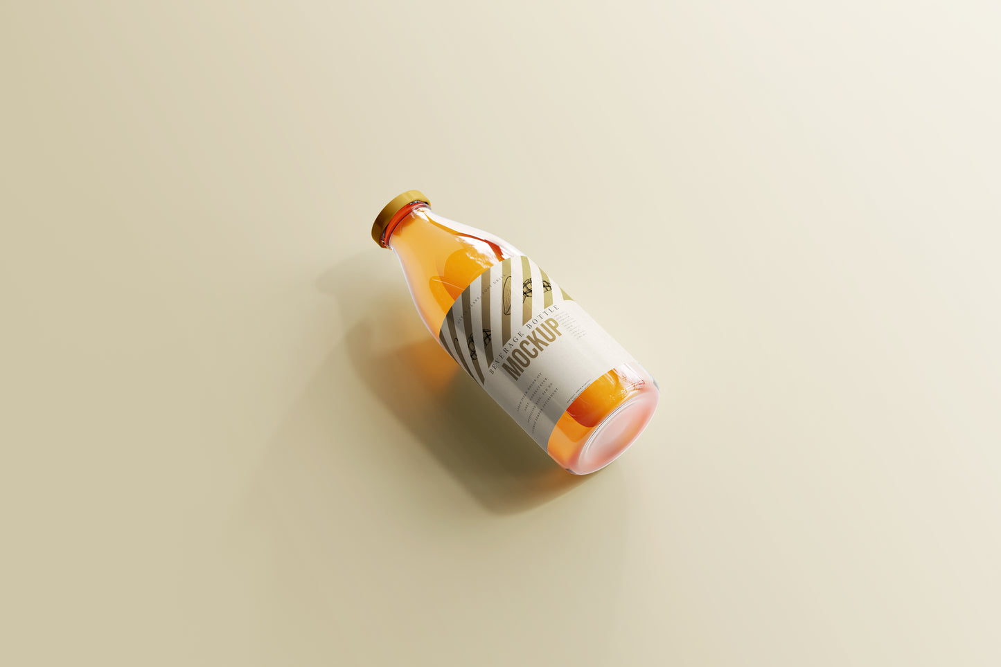 Soft Drink Glass Beverage Bottle Mockups