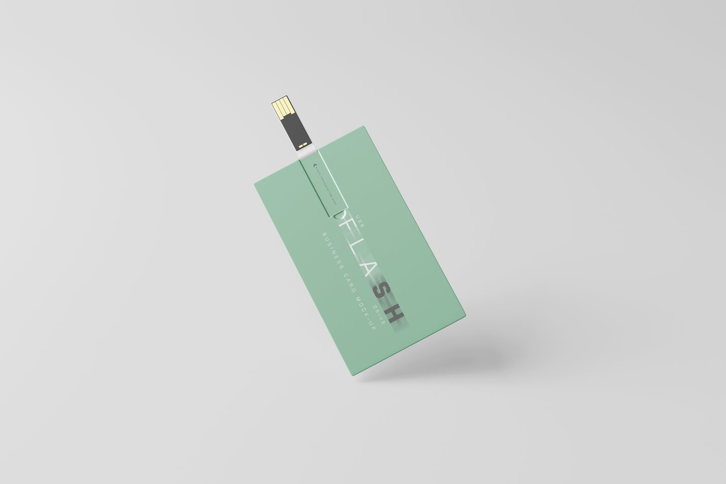 USB Flash Drive Business Card Mockup