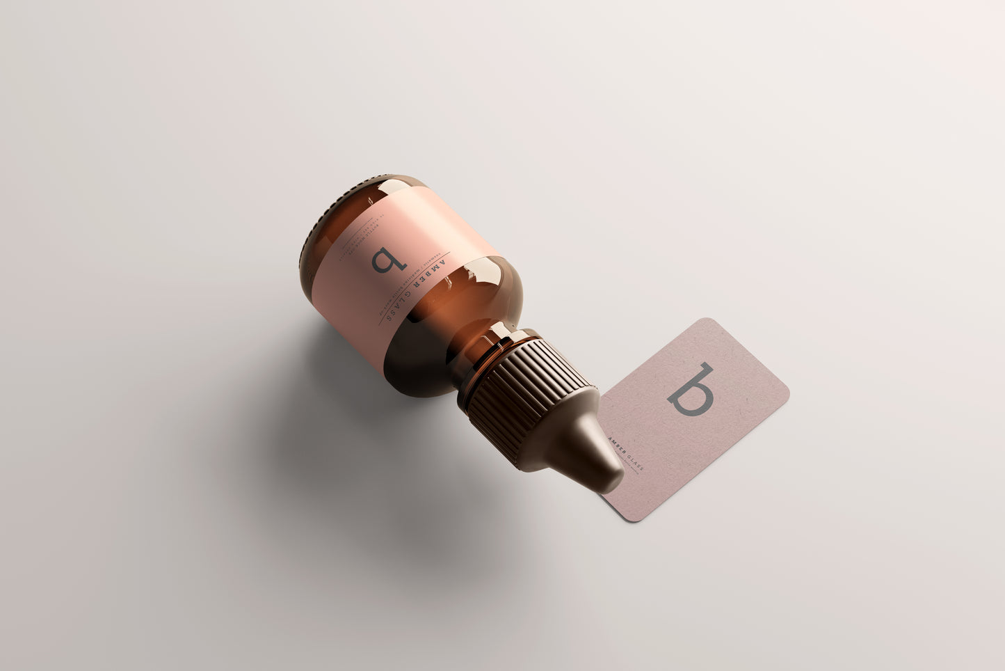Amber Glass Bottle Mockups