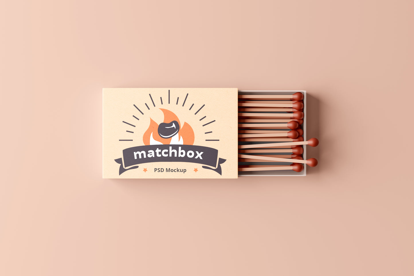 Paper Matchbox & Matchbook Mockups