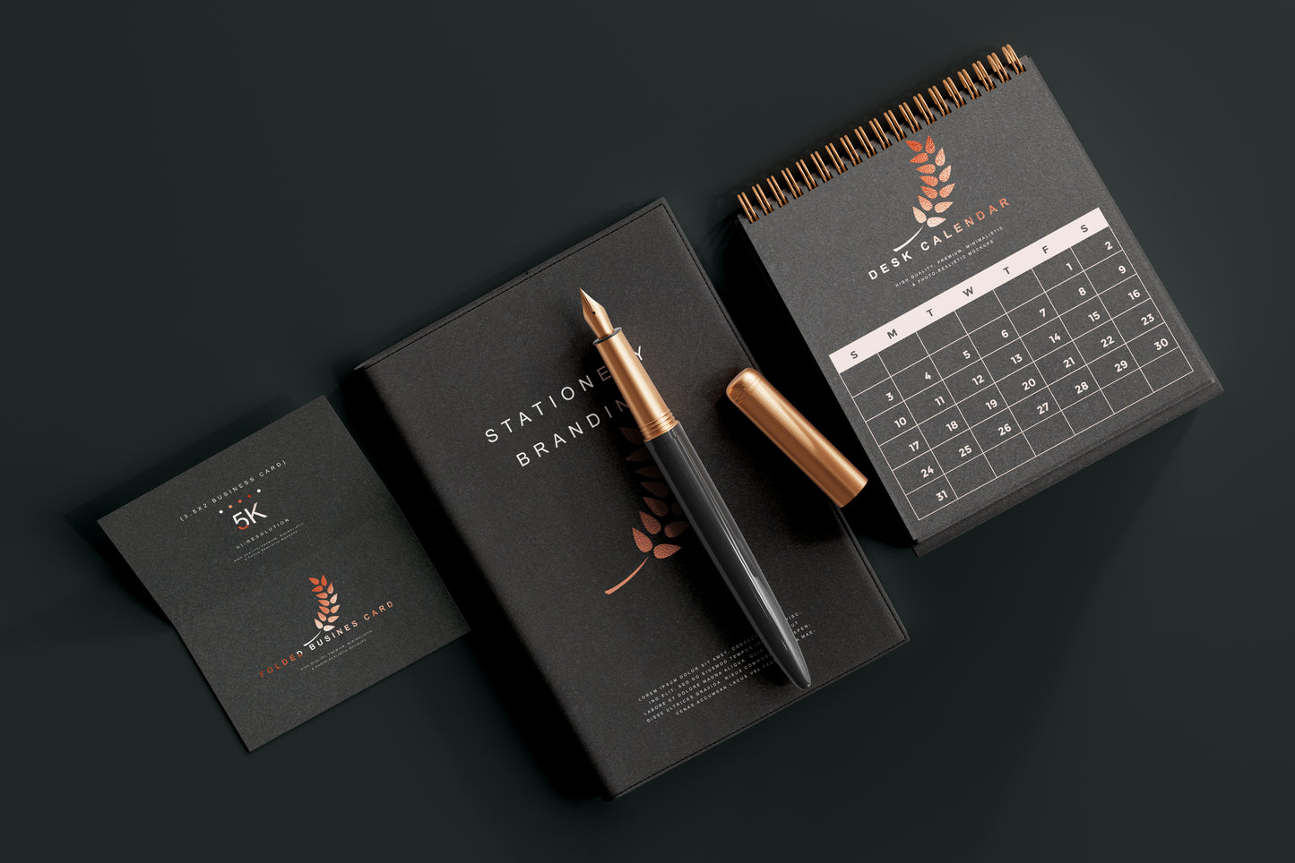 Desk Calendar Mockup