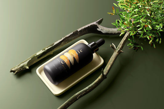Dark Color Plastic Dropper or Serum Bottle Mockup