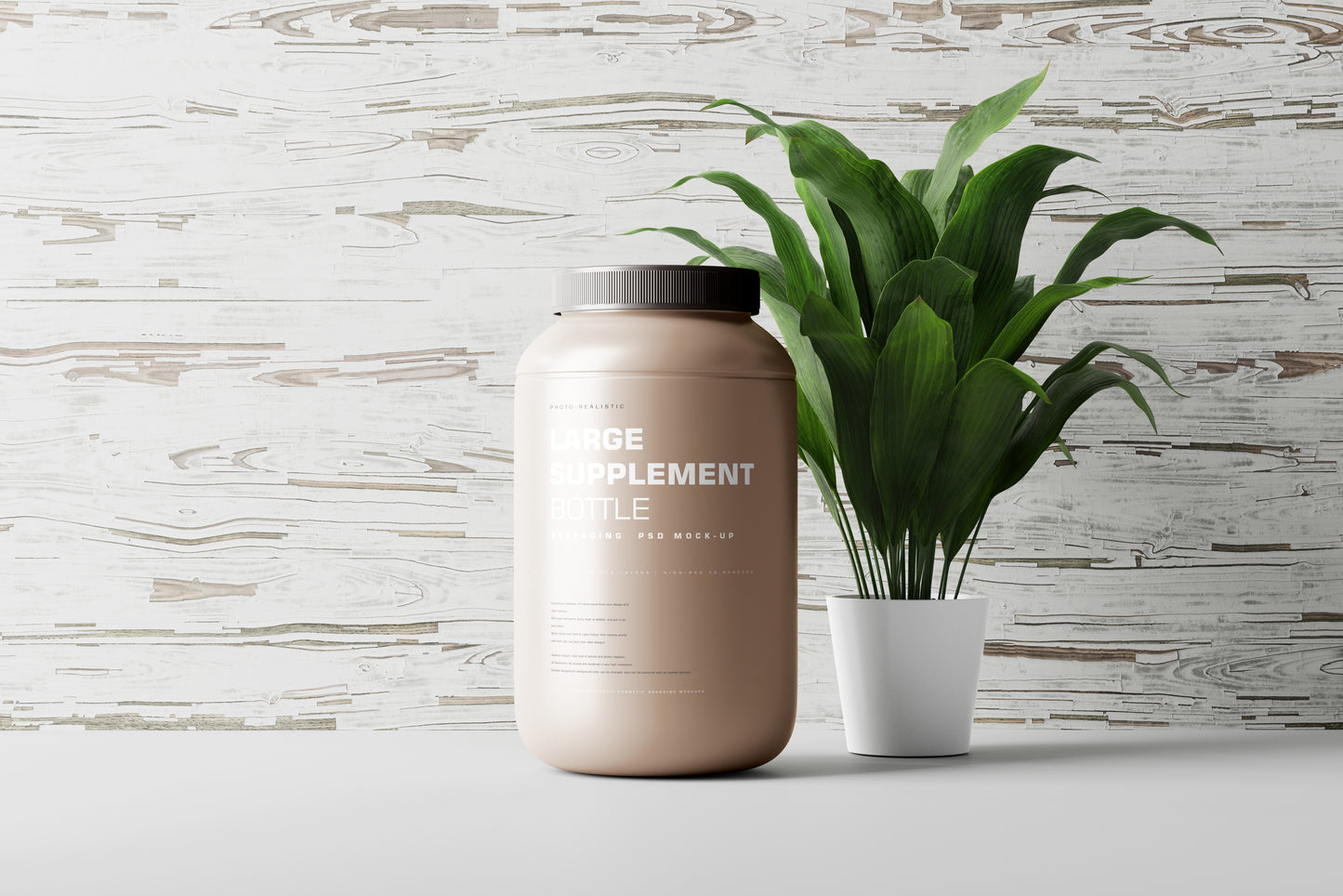 Supplement Jar Mockup
