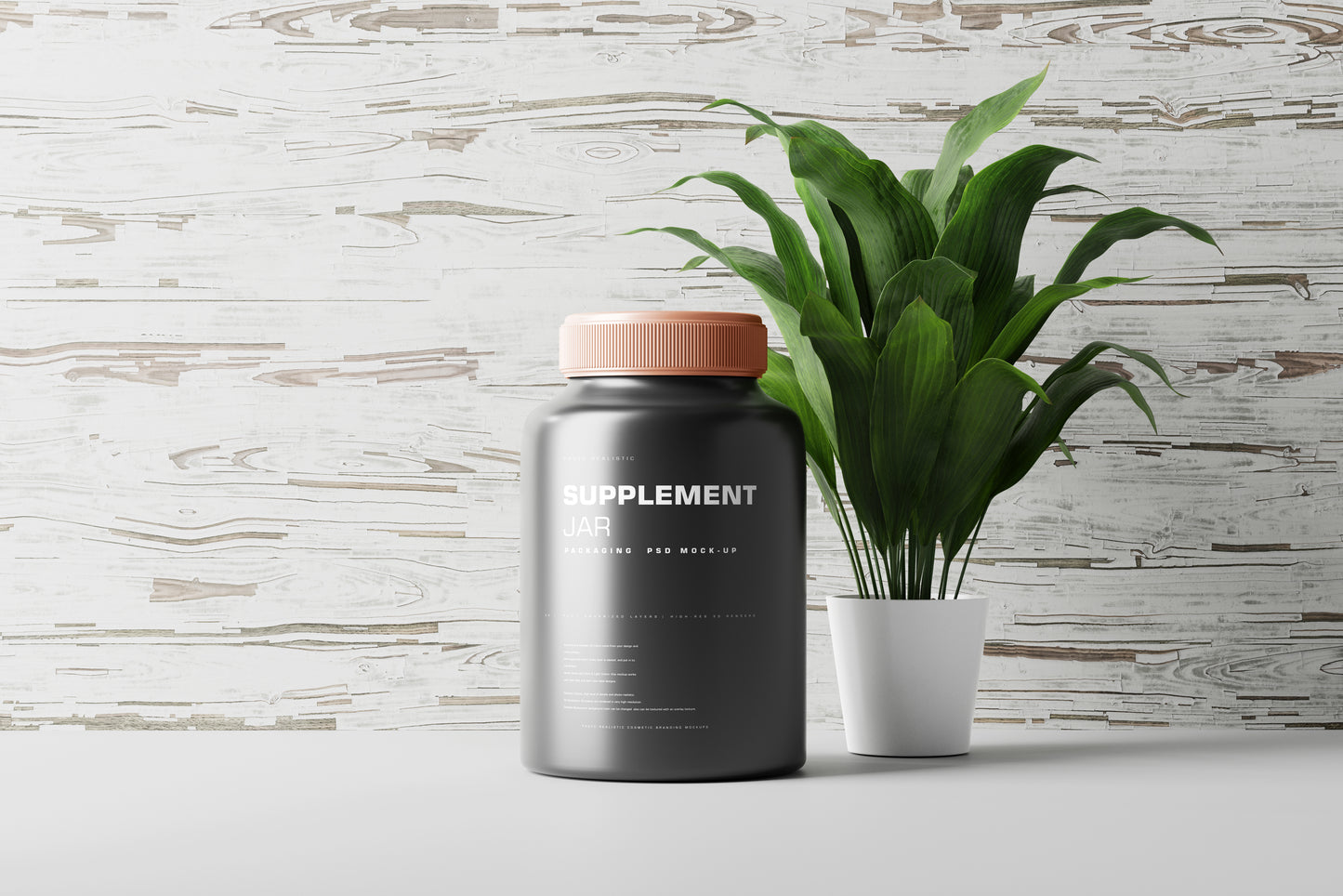 Supplement Jar Mockup