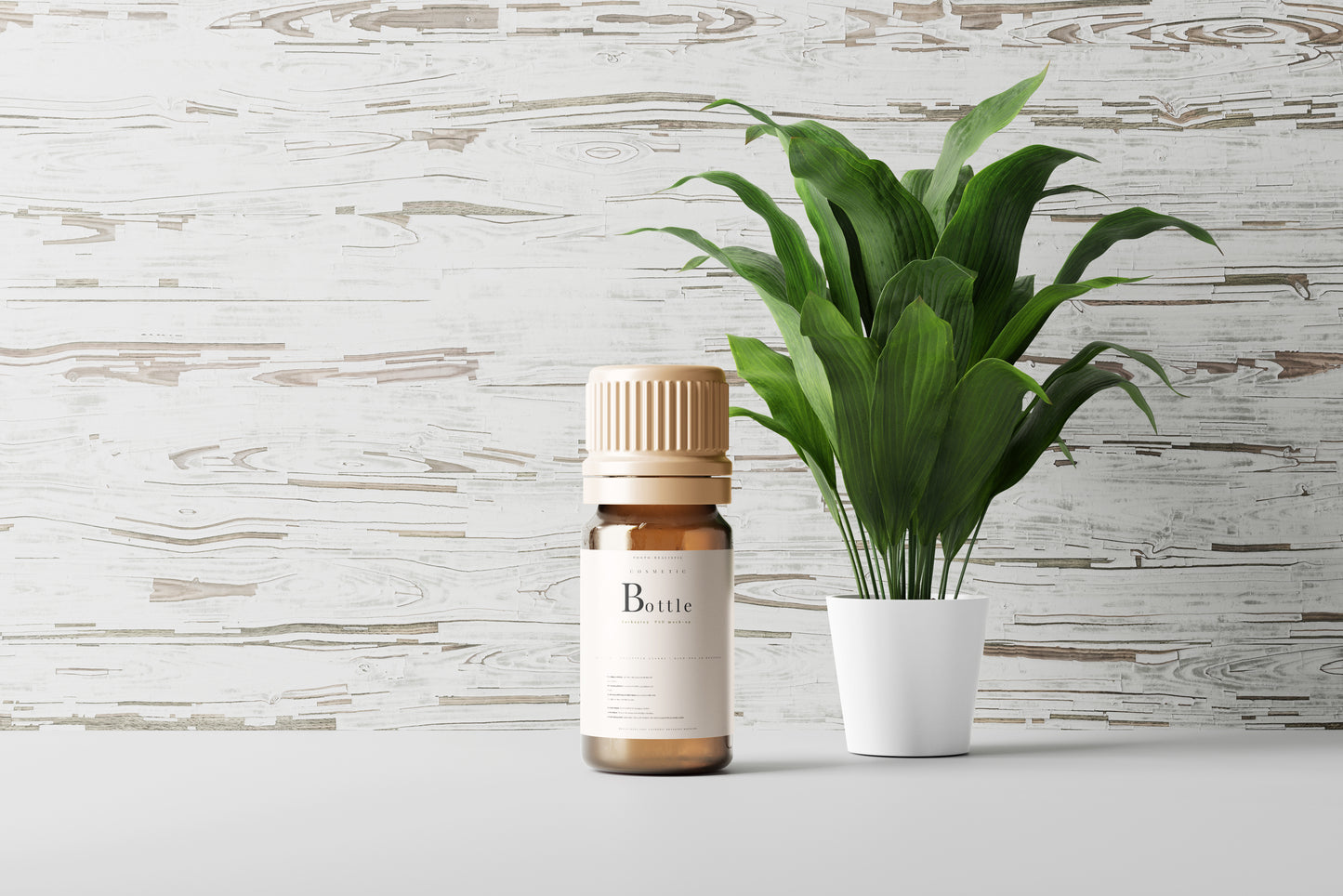 Amber Bottle Mockup
