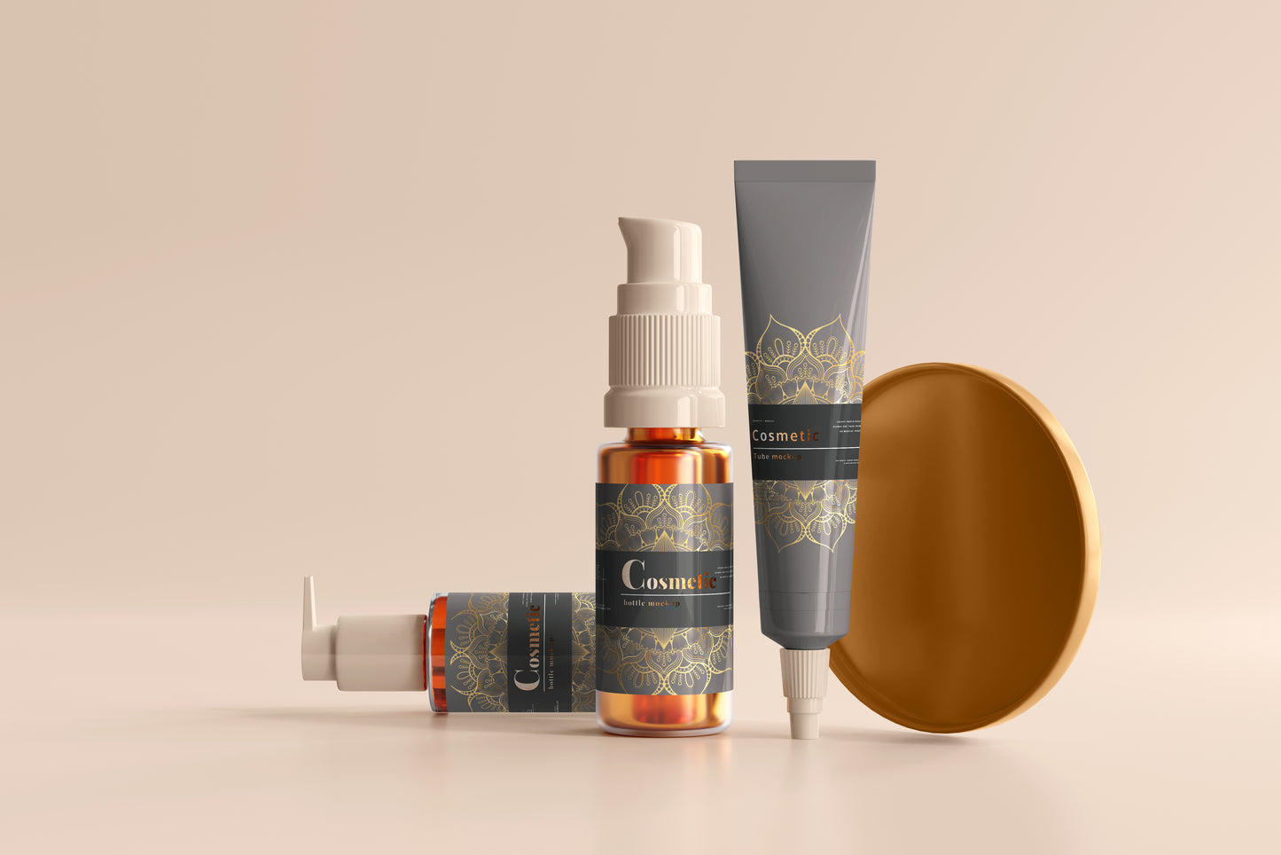 Cosmetic Branding Mockup Scenes