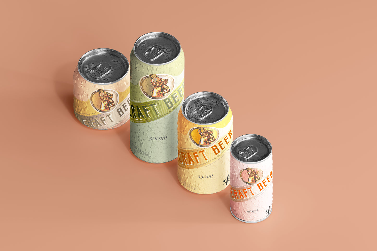 Beer or Soda Can Mockup Scene