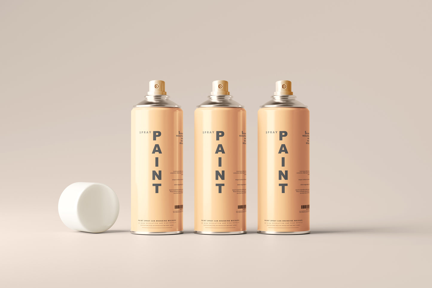 Spray Paint Can Mockups