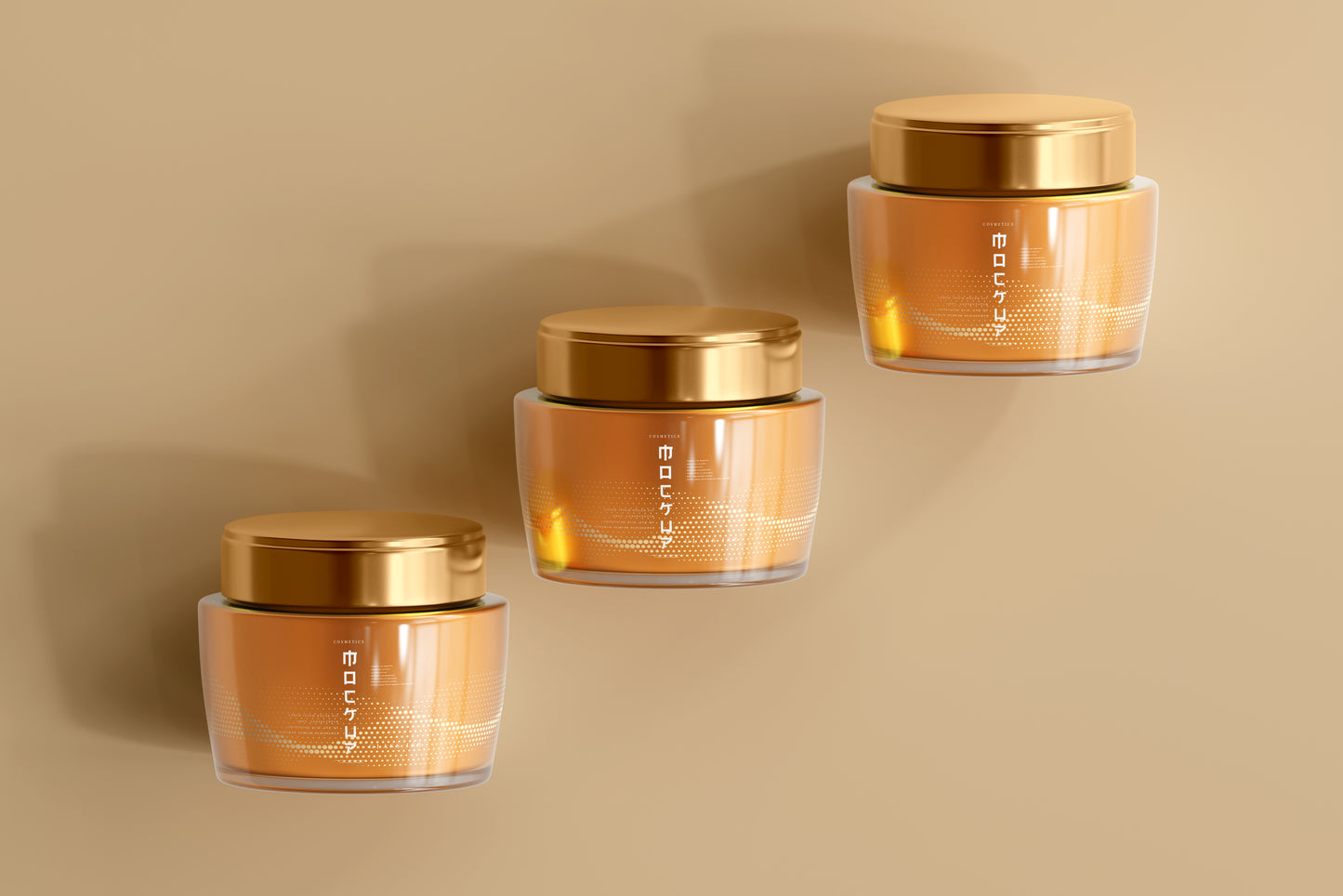 Glass Cosmetic Jar Mockups