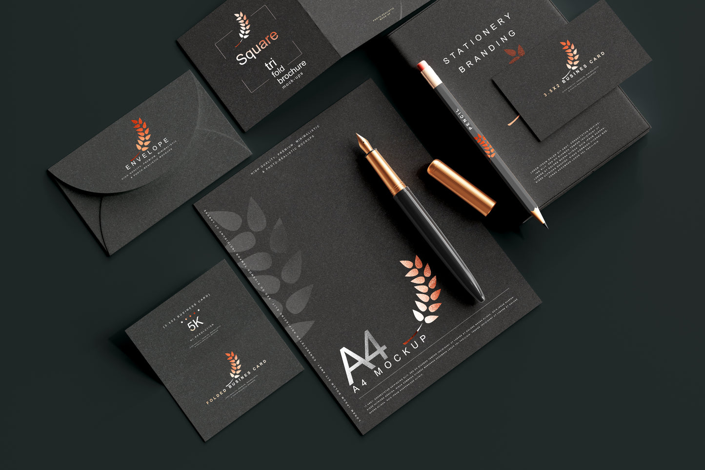 Stationery Branding Mockup Scenes
