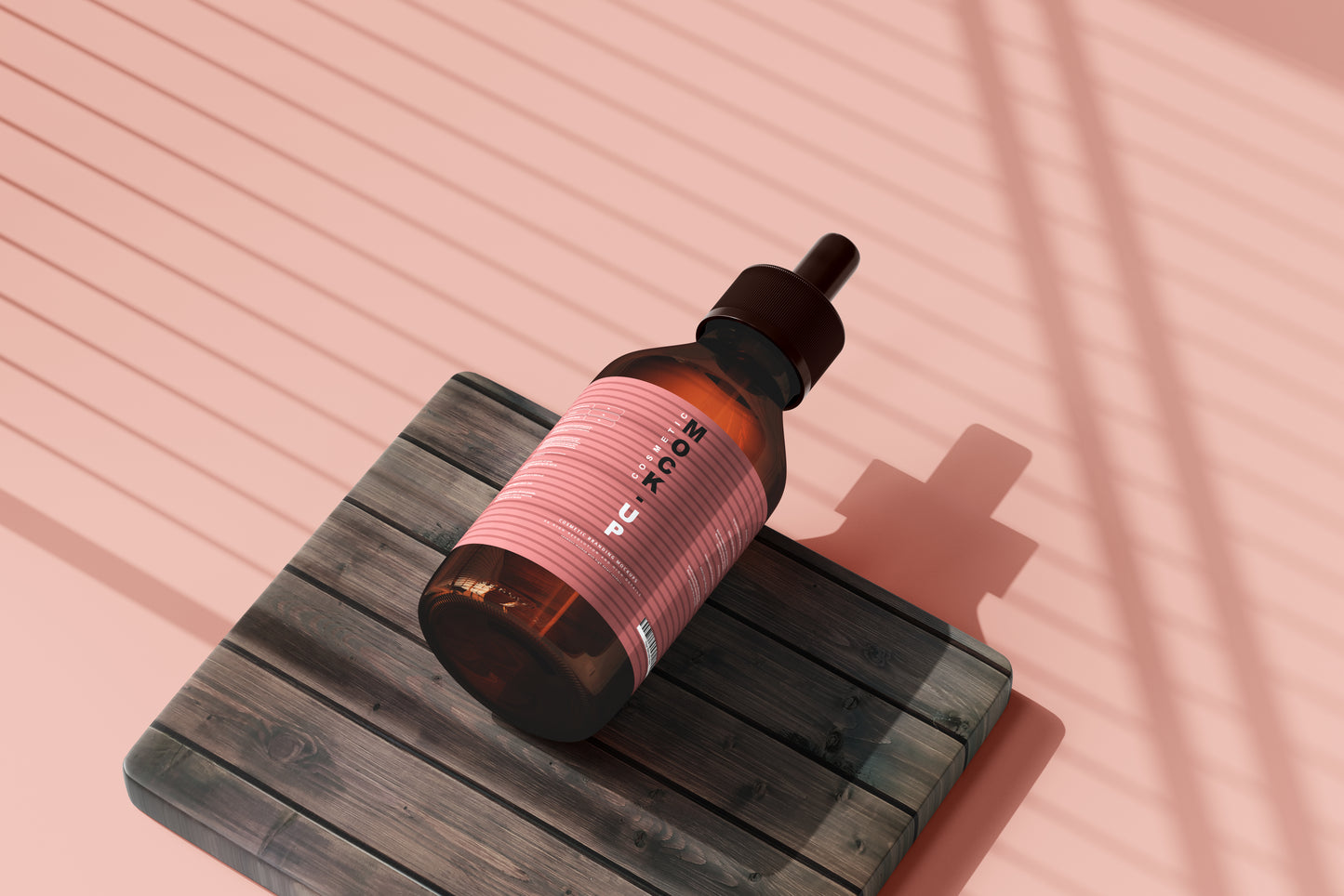 Amber Glass Dropper Bottle Mockups