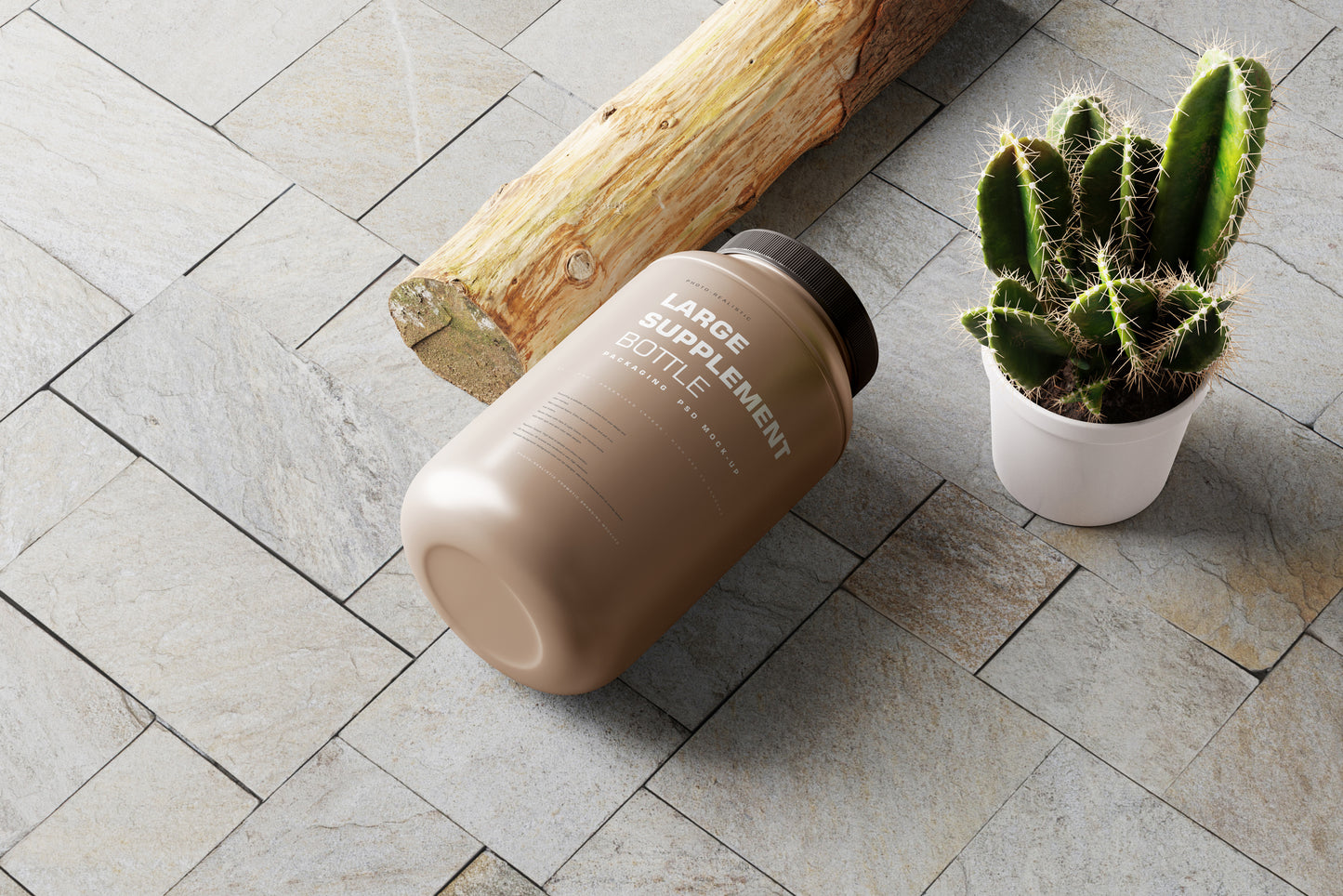 Supplement Jar Mockup