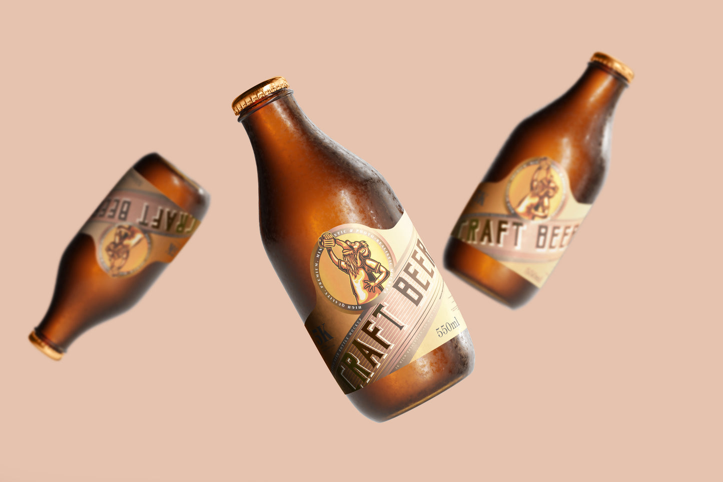 Cold Beer Bottle Mockups