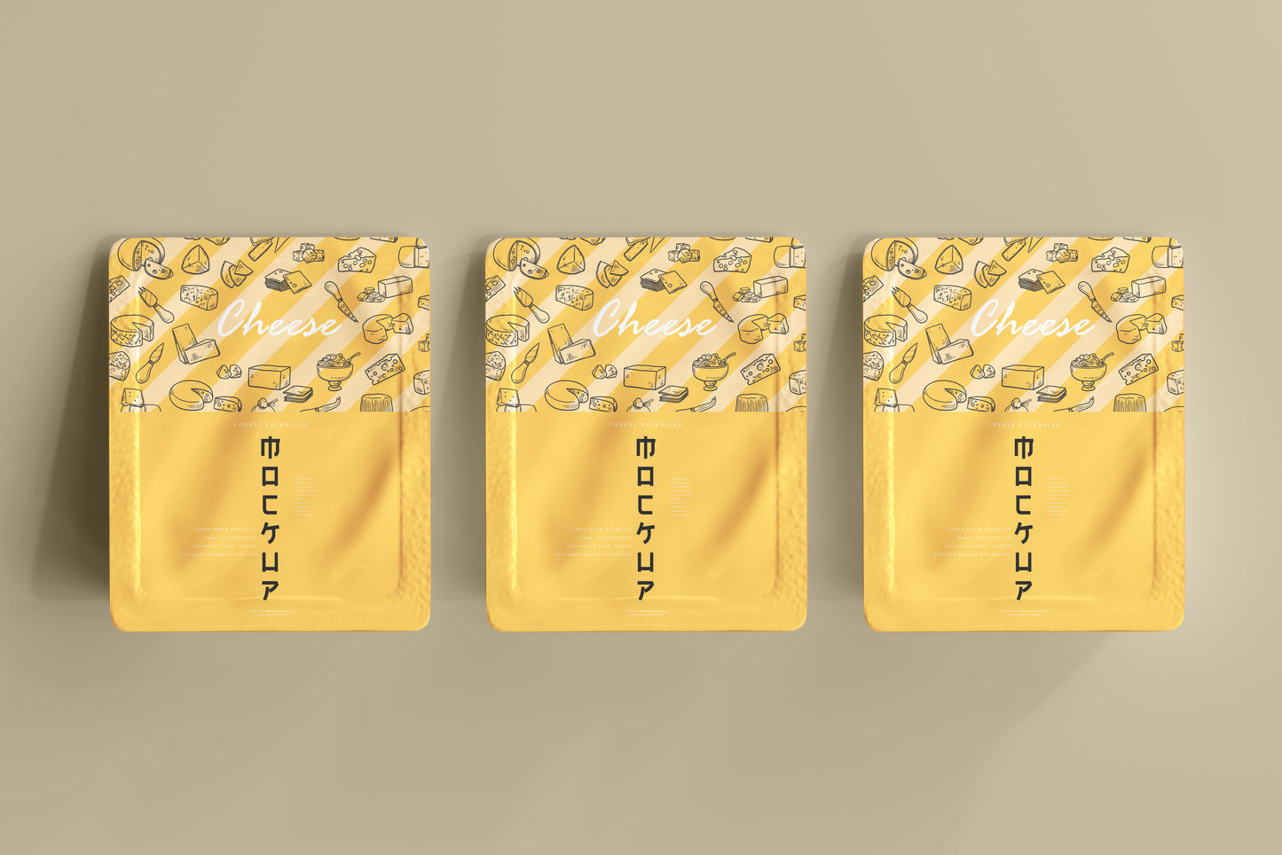 Cheese Packaging Mockup
