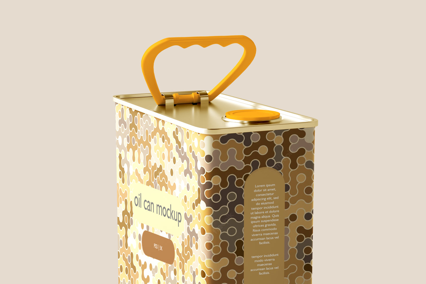 Aluminum Oil Can Mockups