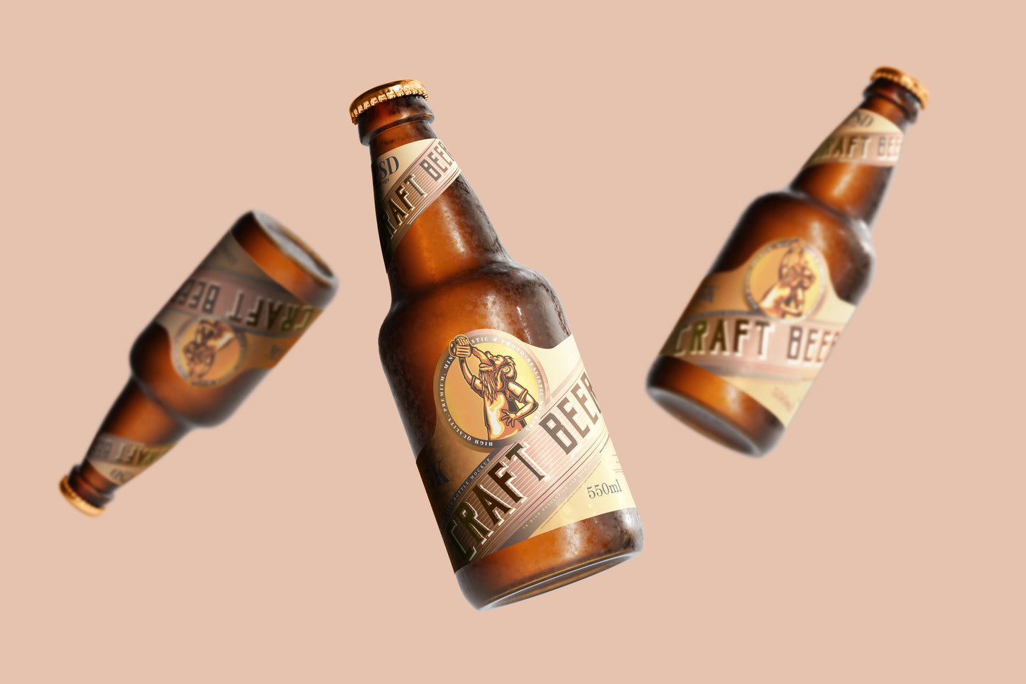 Cold Beer Bottle Mockups