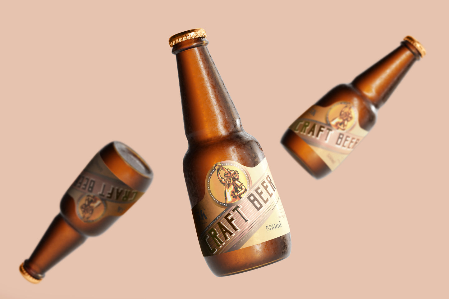 Cold Beer Bottle Mockups