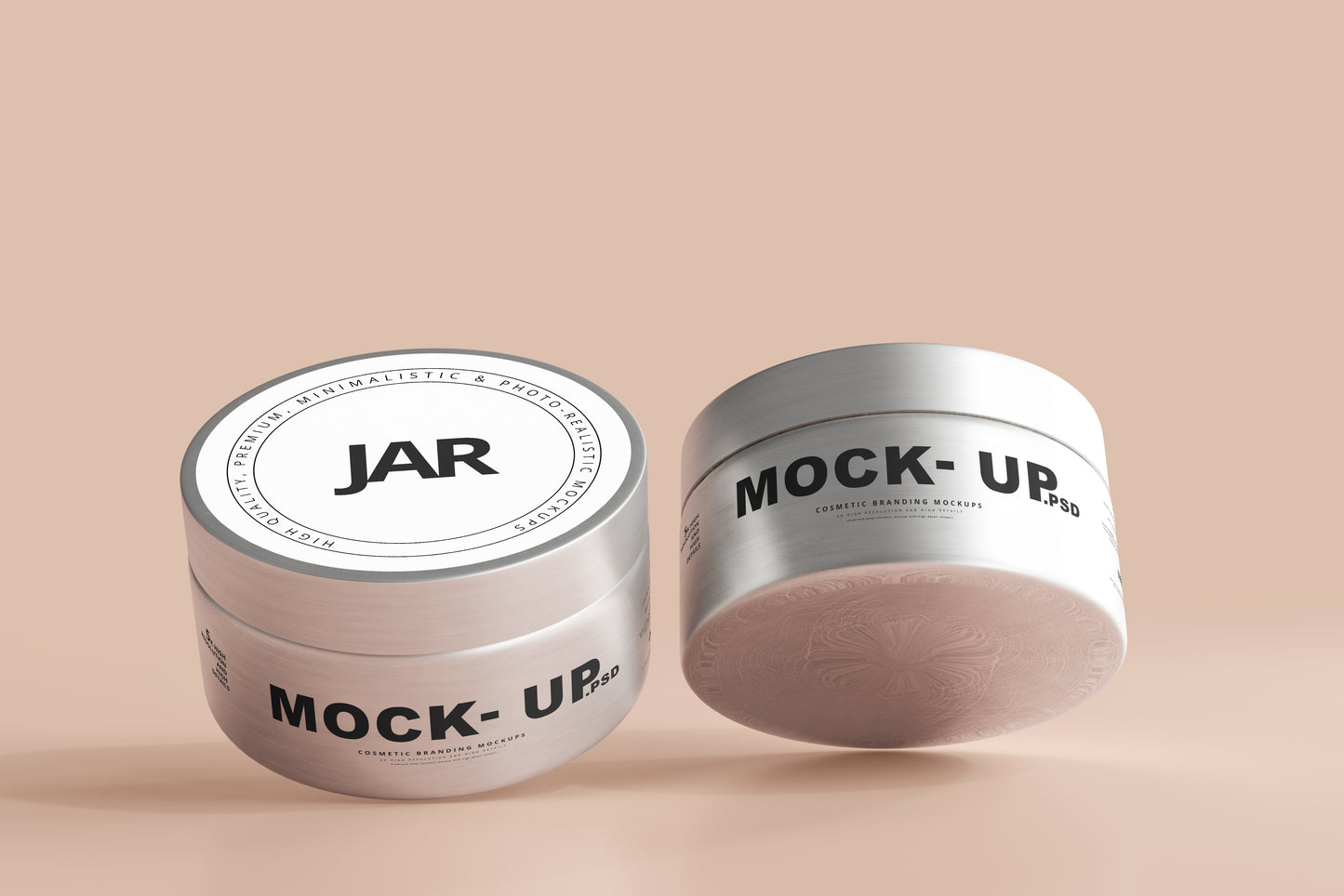 Aluminum Cosmetic Jar Mockup