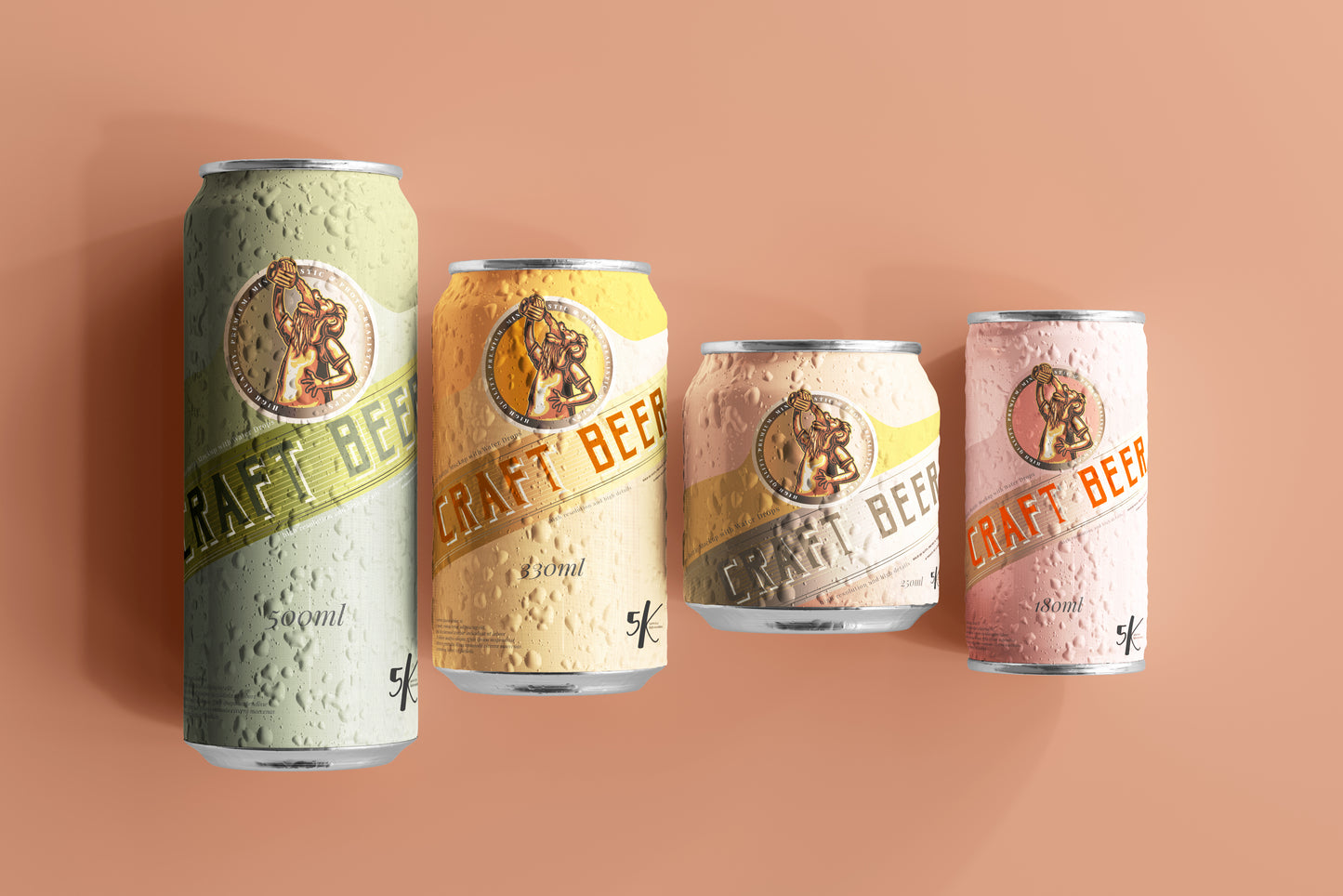 Beer or Soda Can Mockup Scene