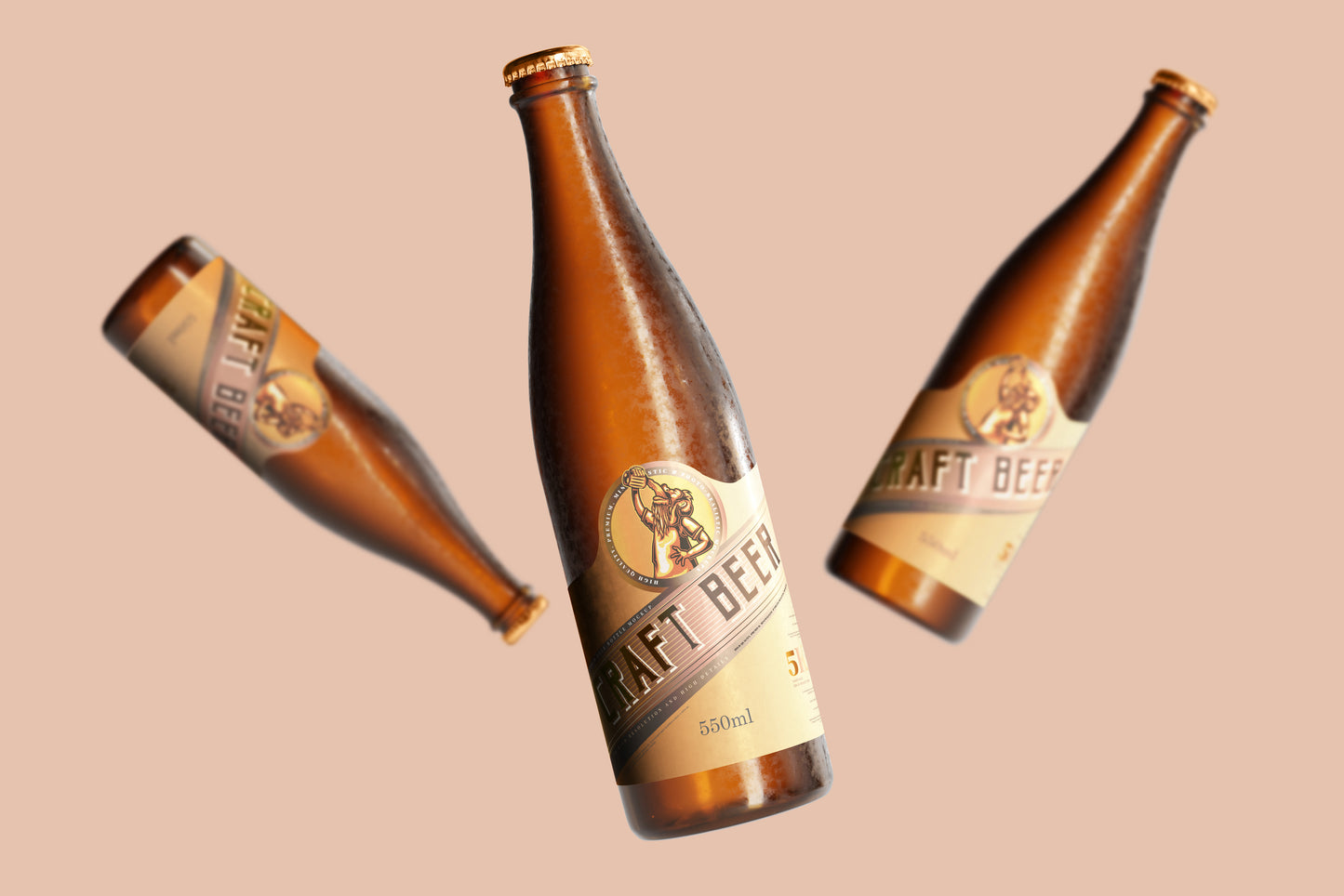 Cold Beer Bottle Mockups
