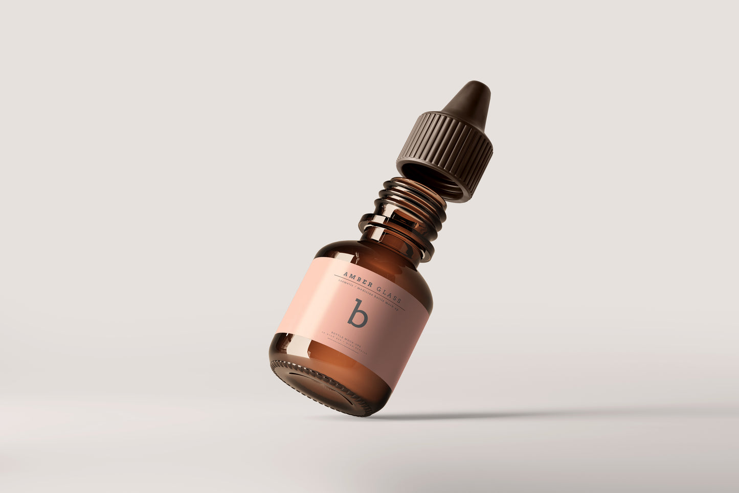 Amber Glass Bottle Mockups