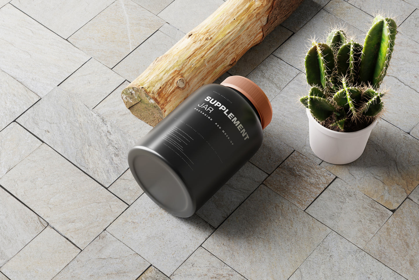 Supplement Jar Mockup