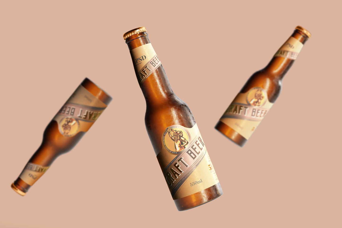 Cold Beer Bottle Mockups