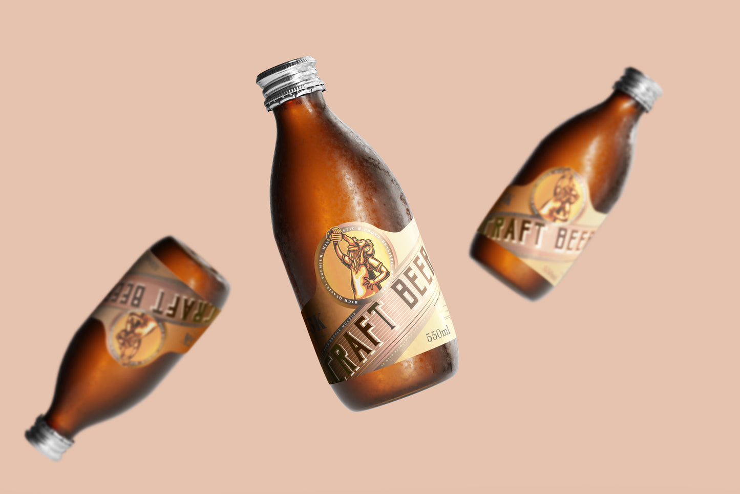 Cold Beer Bottle Mockups