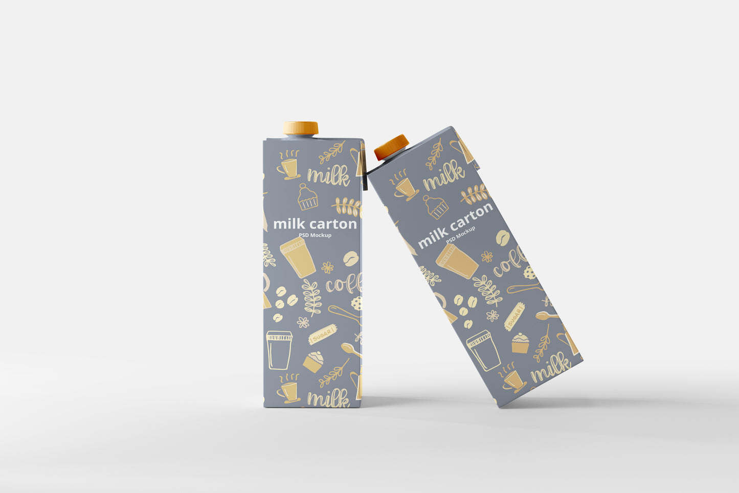Milk Carton Box Mockup