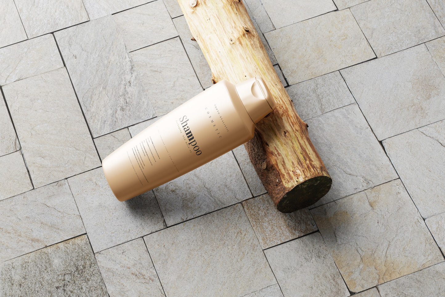 Plastic Shampoo Bottle Mockup