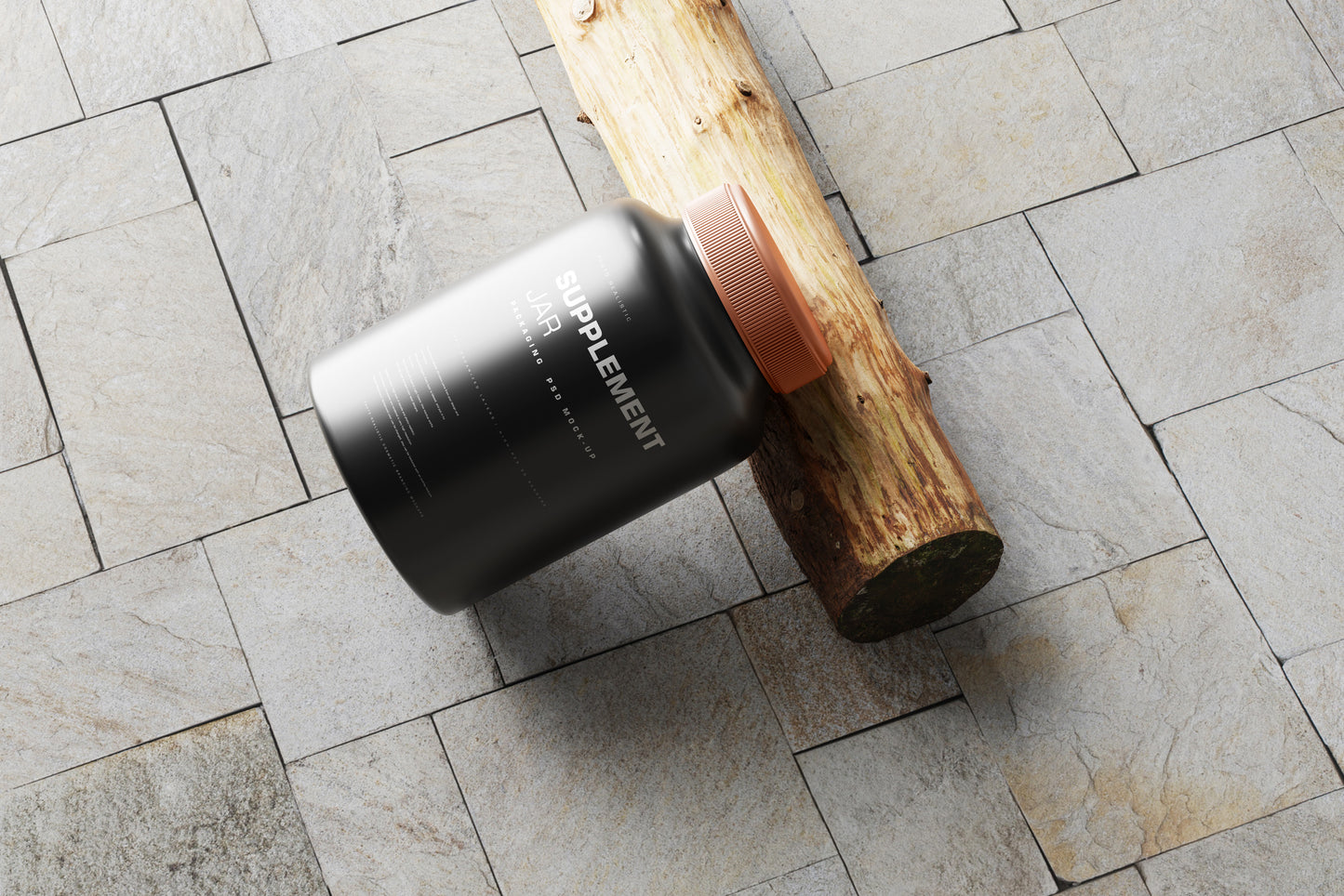 Supplement Jar Mockup
