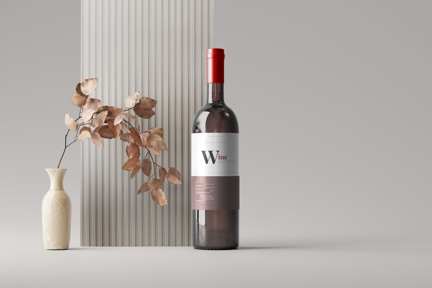 Wine Bottle Mockup