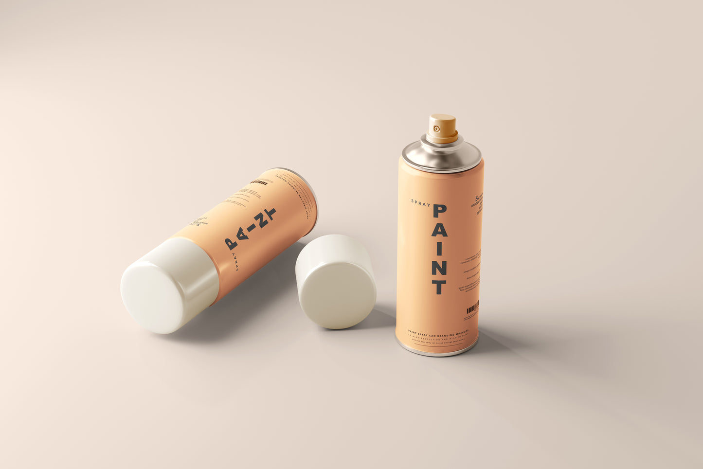 Spray Paint Can Mockups