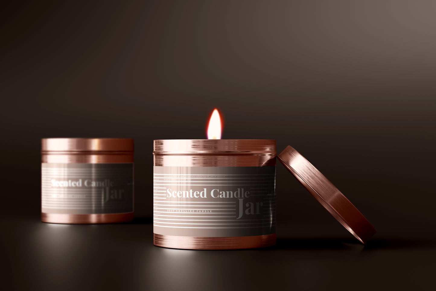 Aluminum Candle Jar Mockups