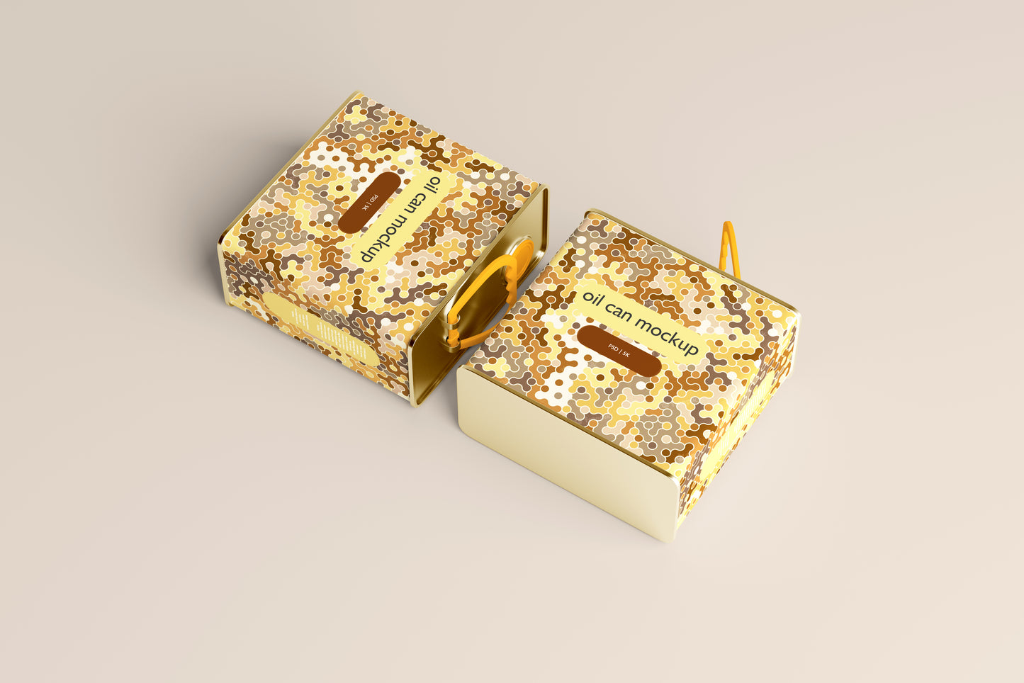 Aluminum Oil Can Mockups