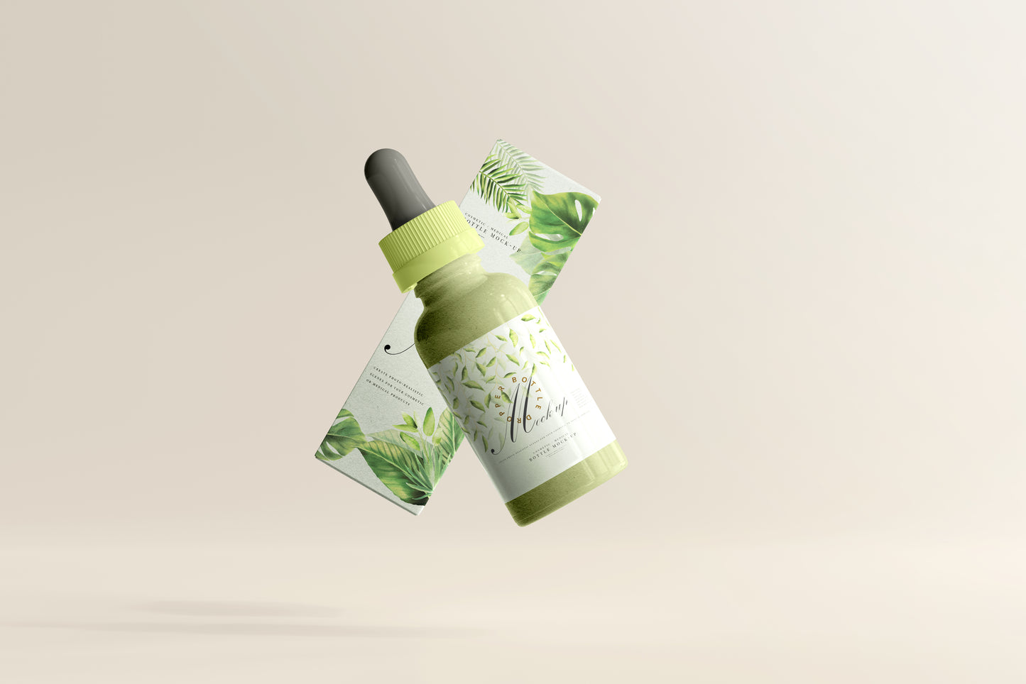 Plastic Dropper Bottle Mockup