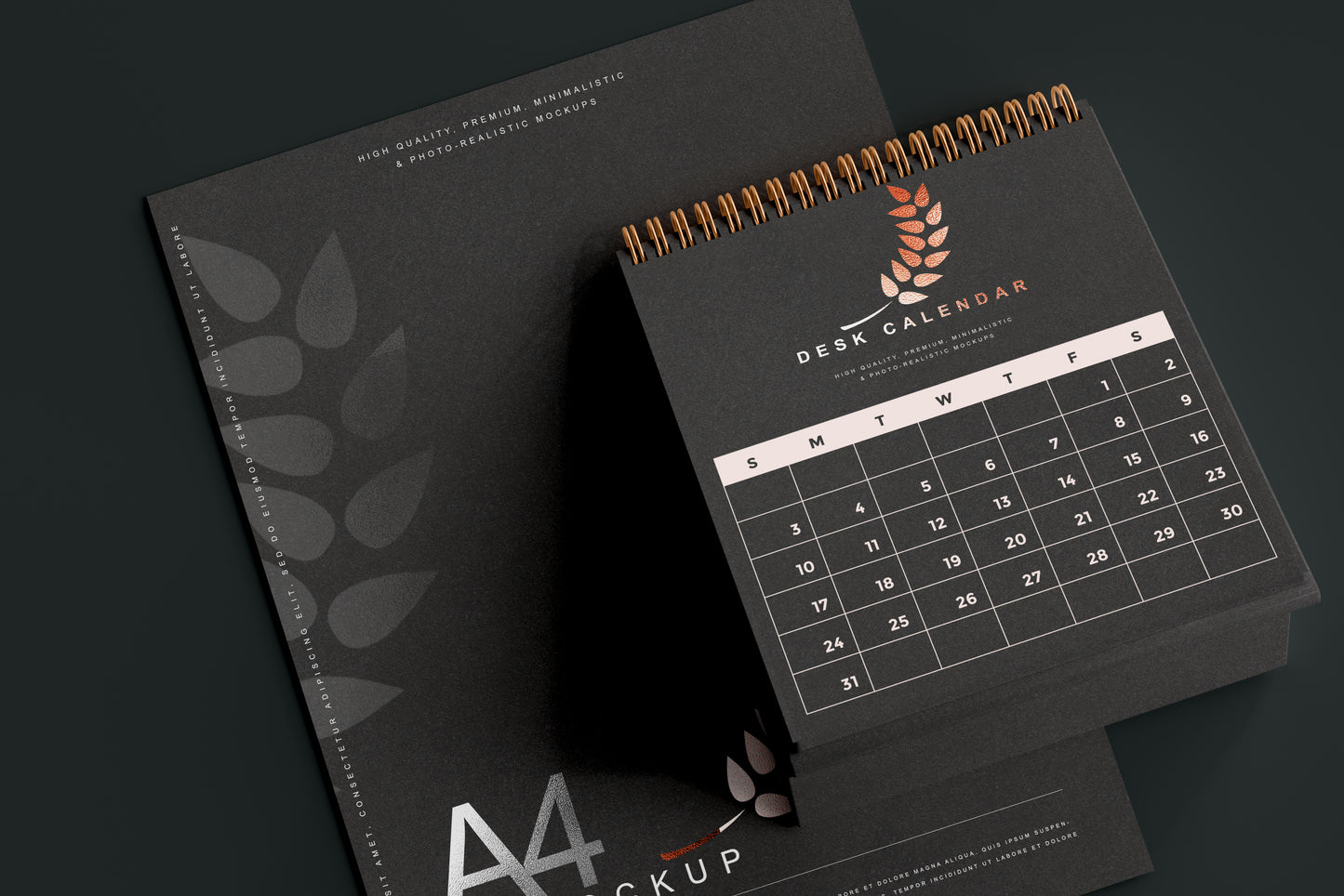 Desk Calendar Mockup