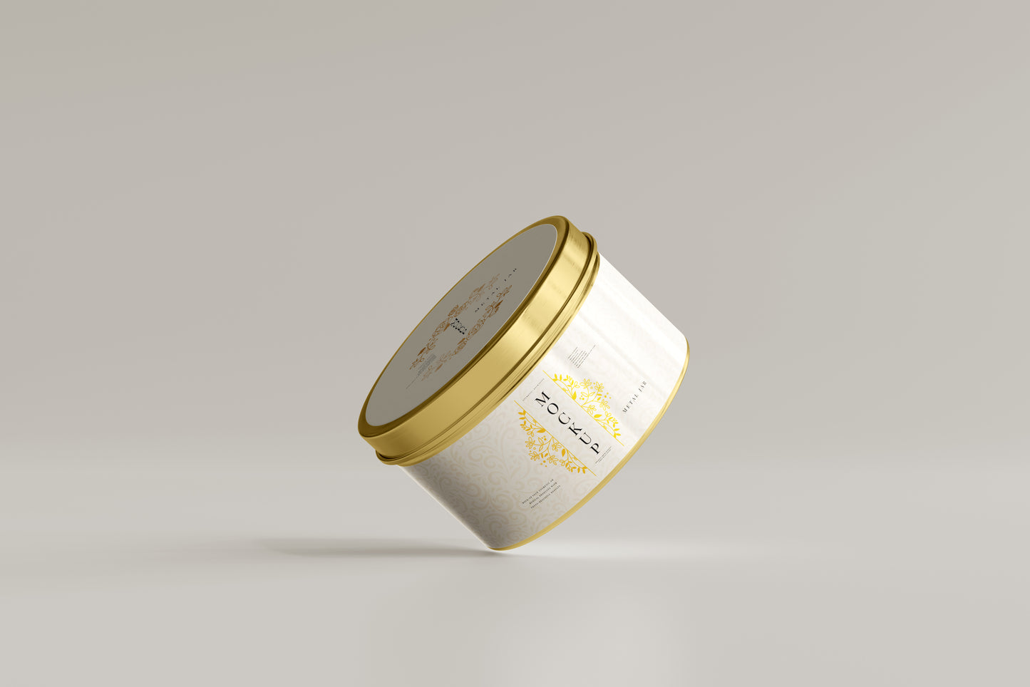 Metal Jar and Box Mockup