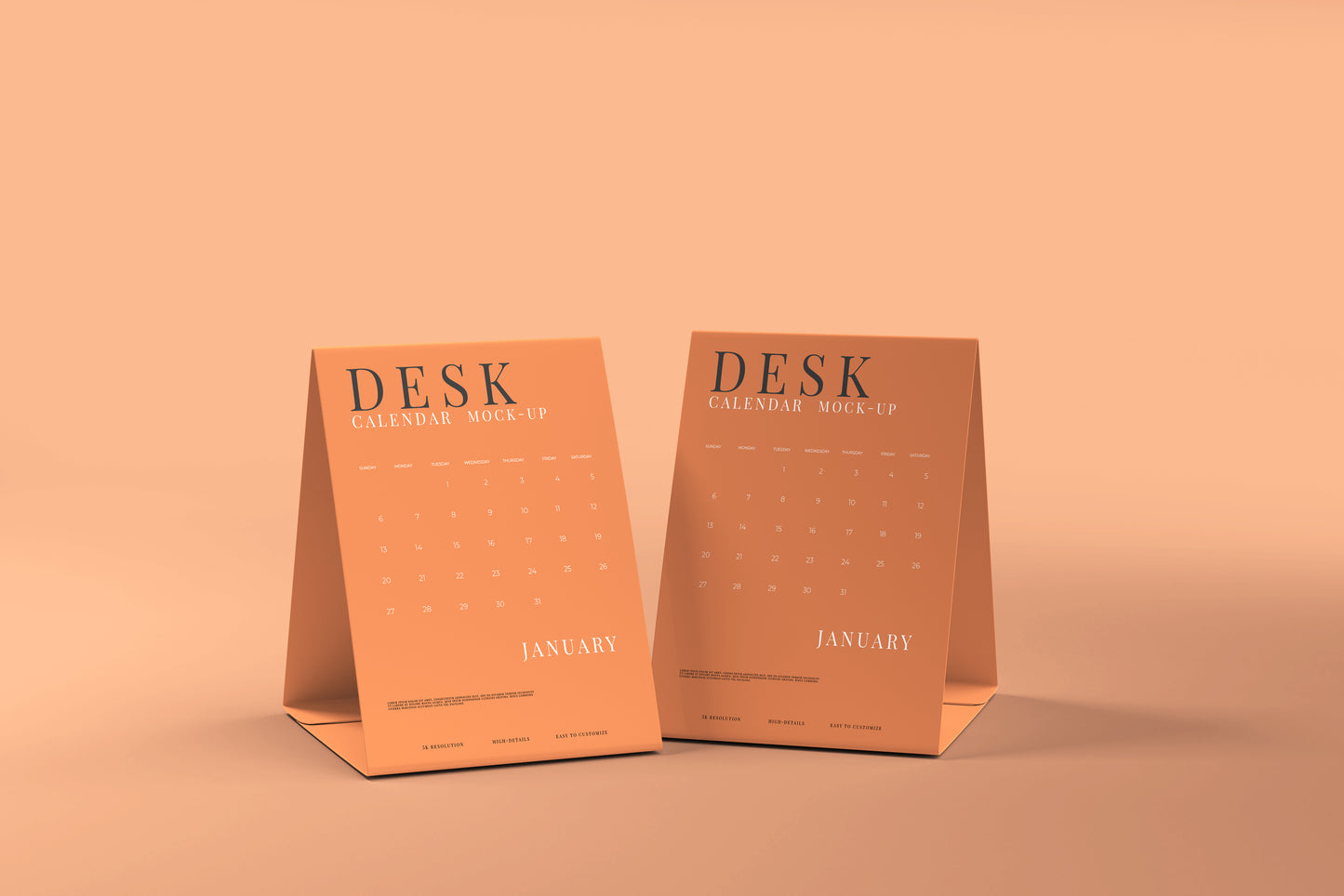 Desk Calendar Mockups