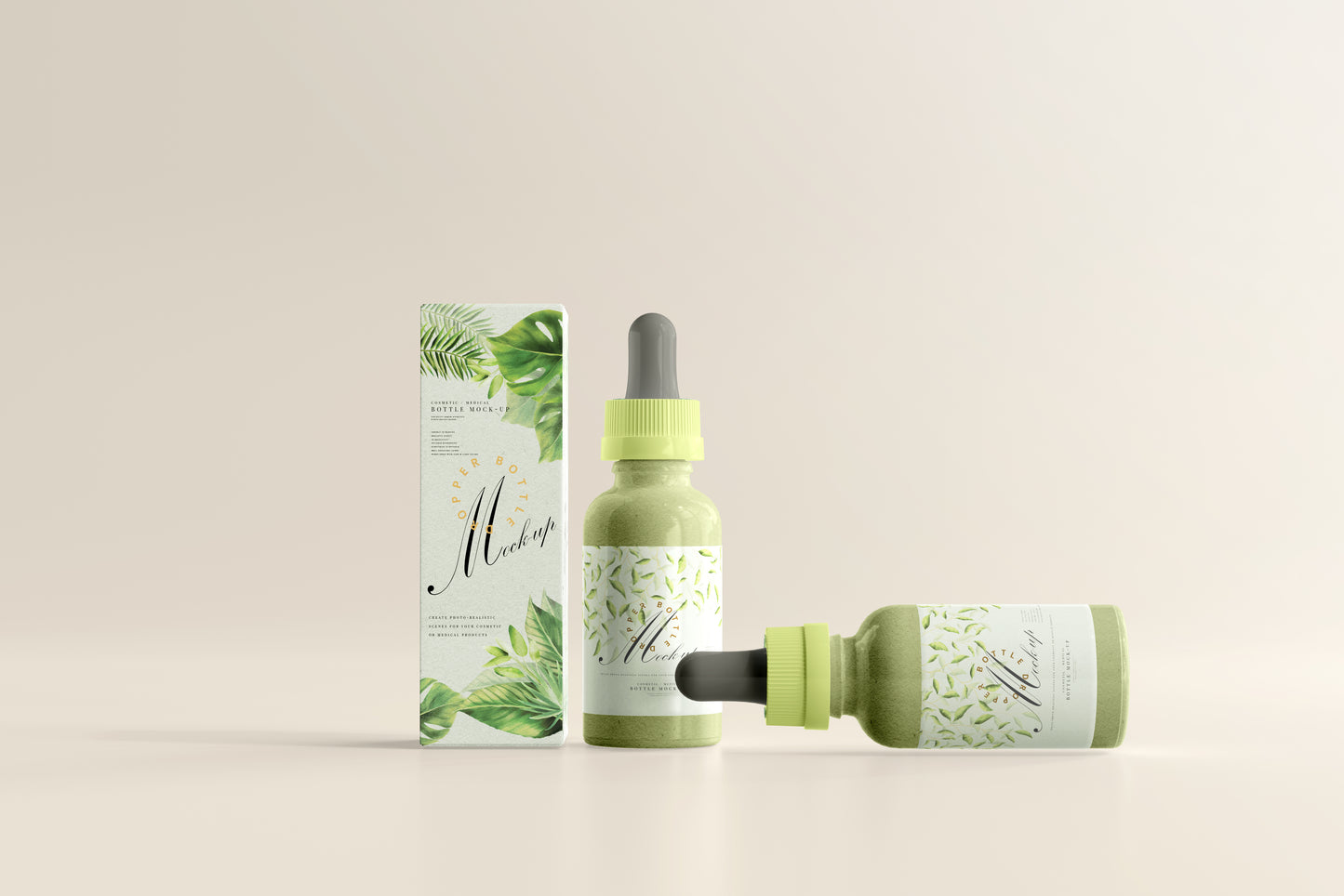 Plastic Dropper Bottle Mockup