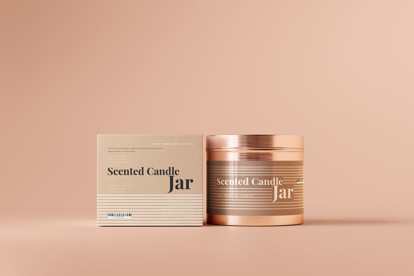 Aluminum Candle Jar Mockups