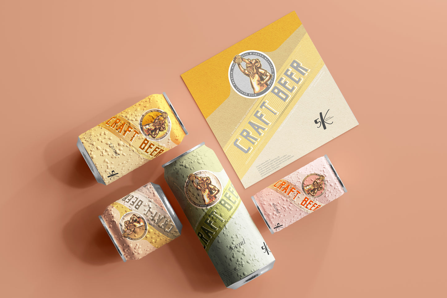 Beer or Soda Can Mockup Scene