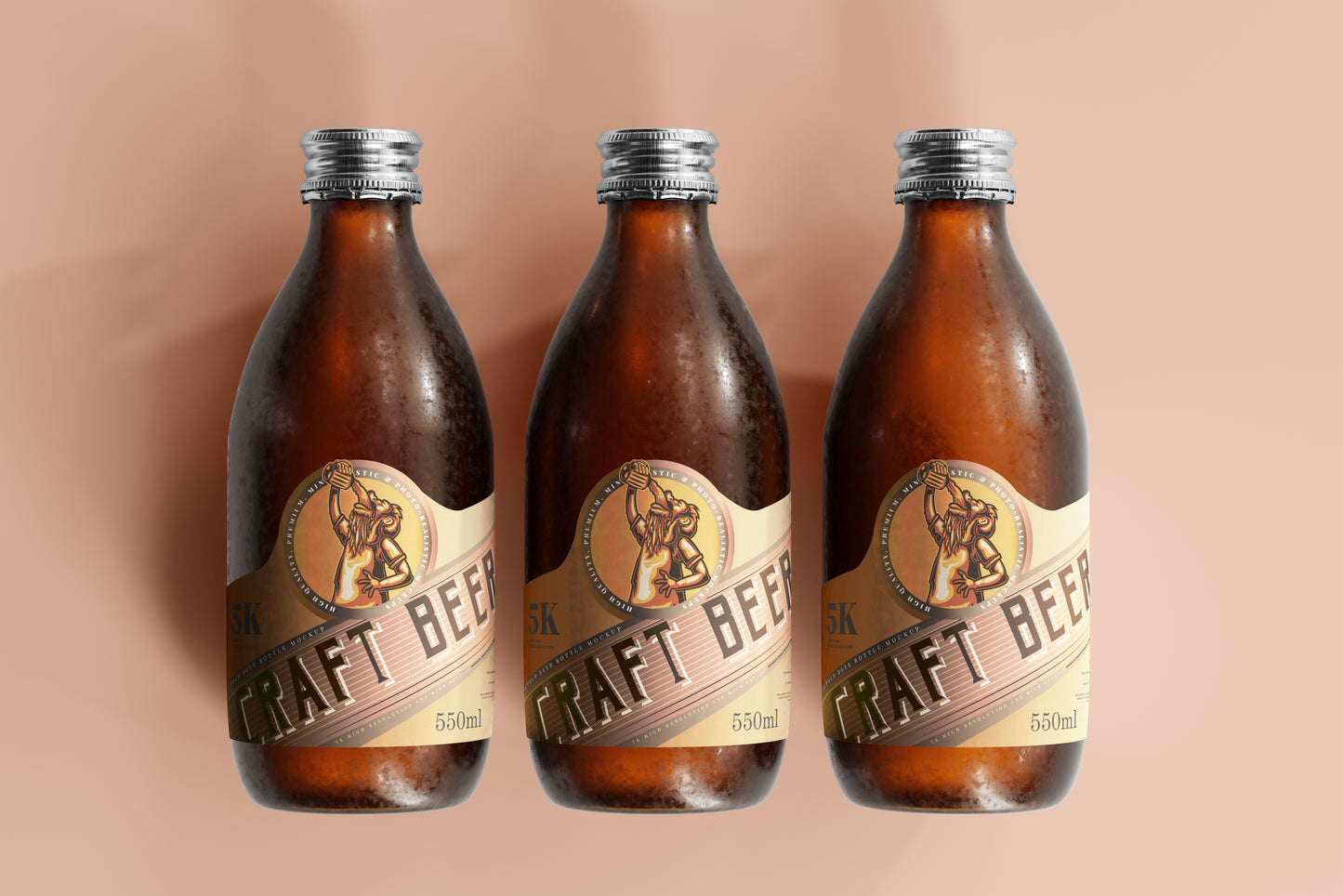 Cold Beer Bottle Mockups