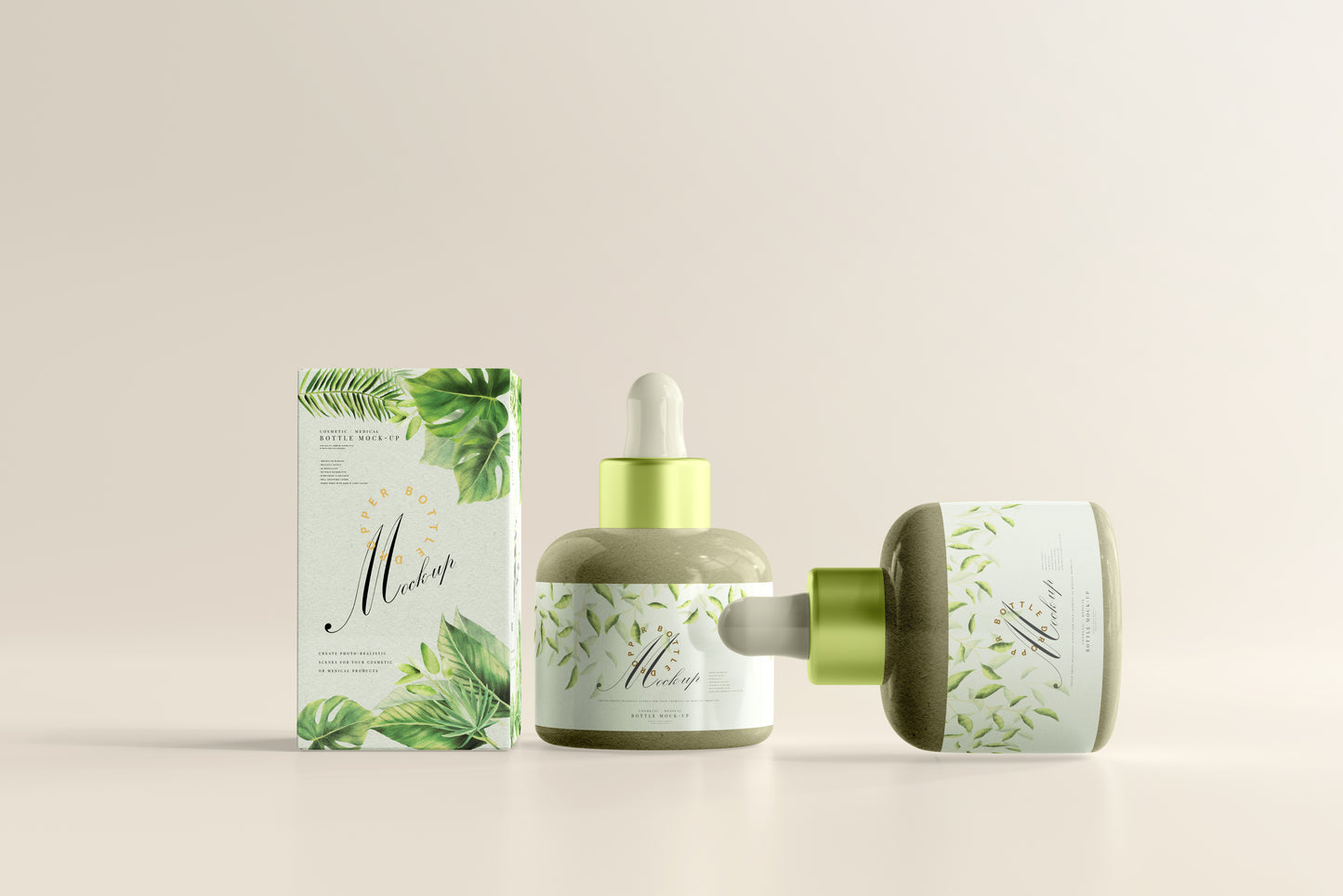 Plastic Dropper Bottle Mockup