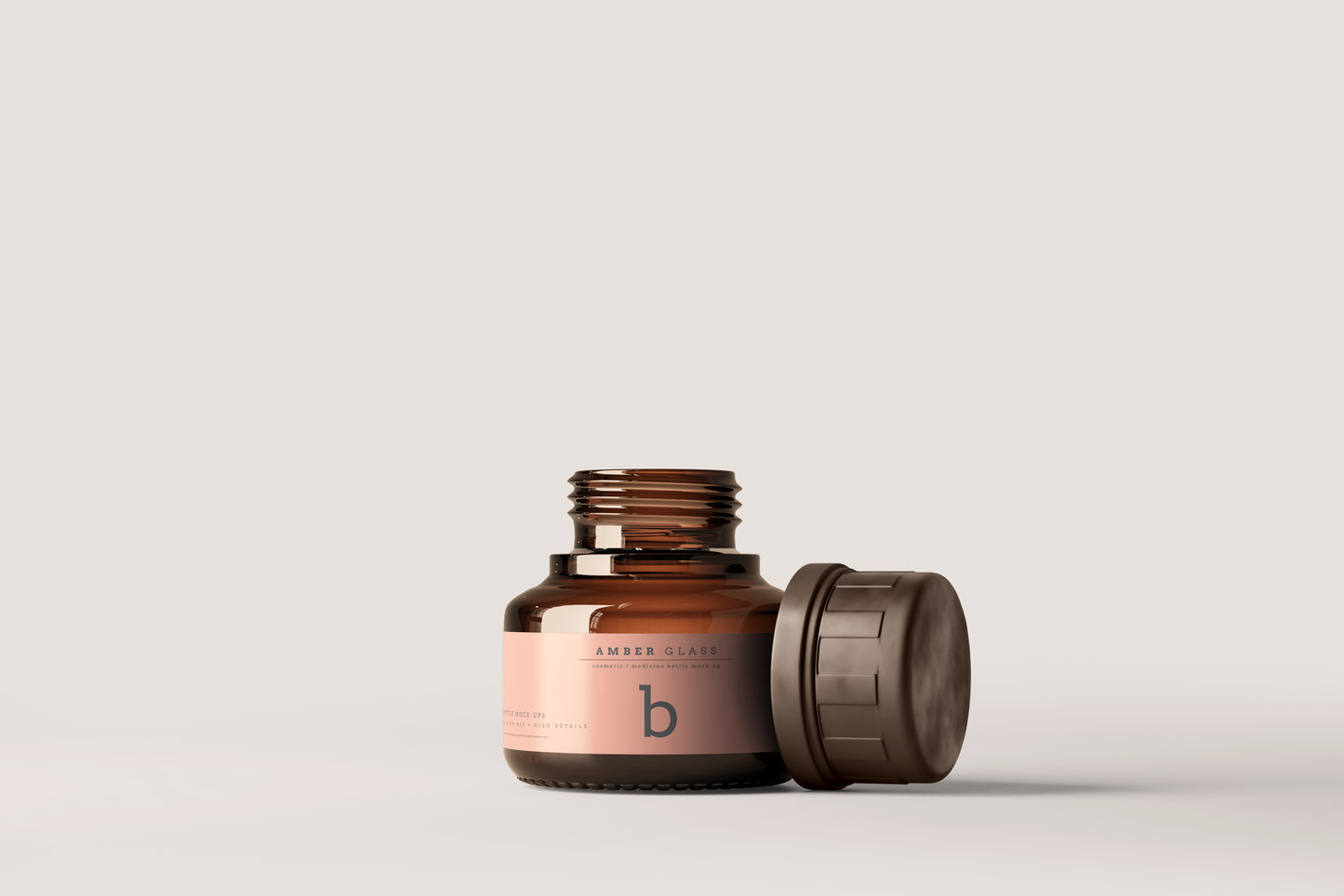 Amber Glass Bottle Mockups