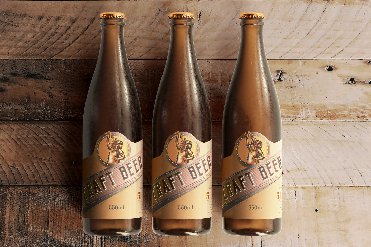 Cold Beer Bottle Mockups