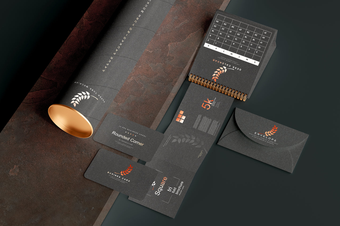 Stationery Branding Mockup Scenes