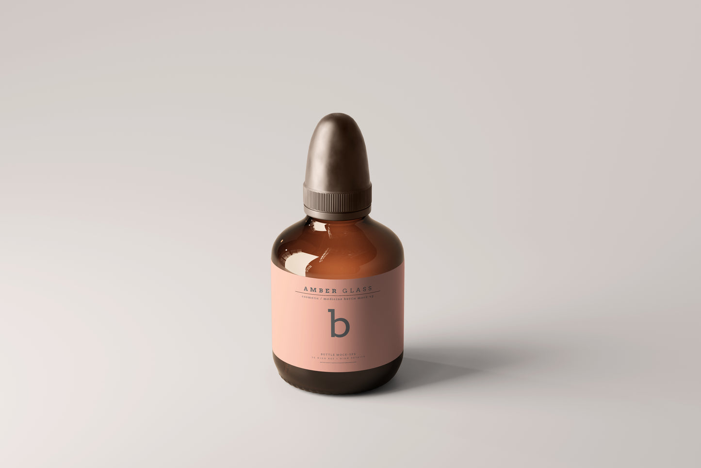 Amber Glass Bottle Mockups