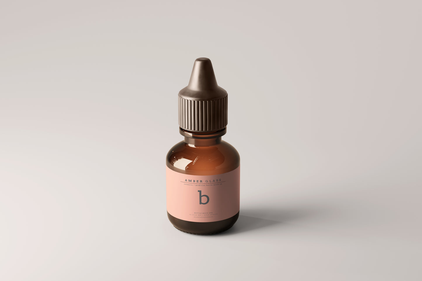 Amber Glass Bottle Mockups