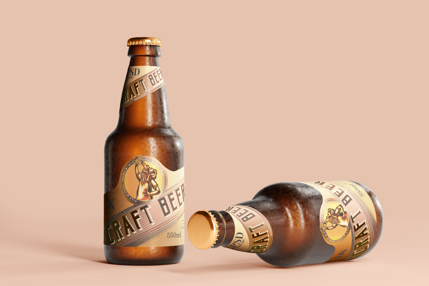 Cold Beer Bottle Mockups